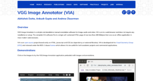 VGG Image Annotator (VIA)