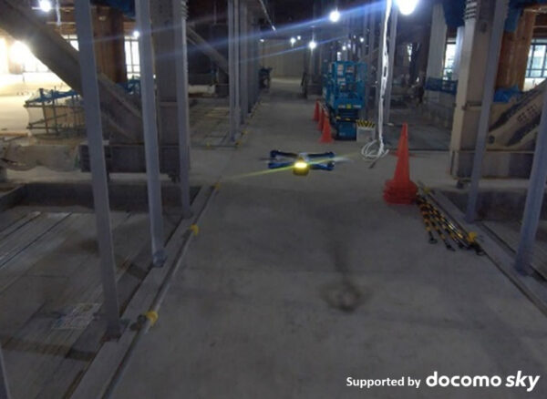 大林組の建設現場で行われた「Skydio Dock and Remote Ops.」の実証実験