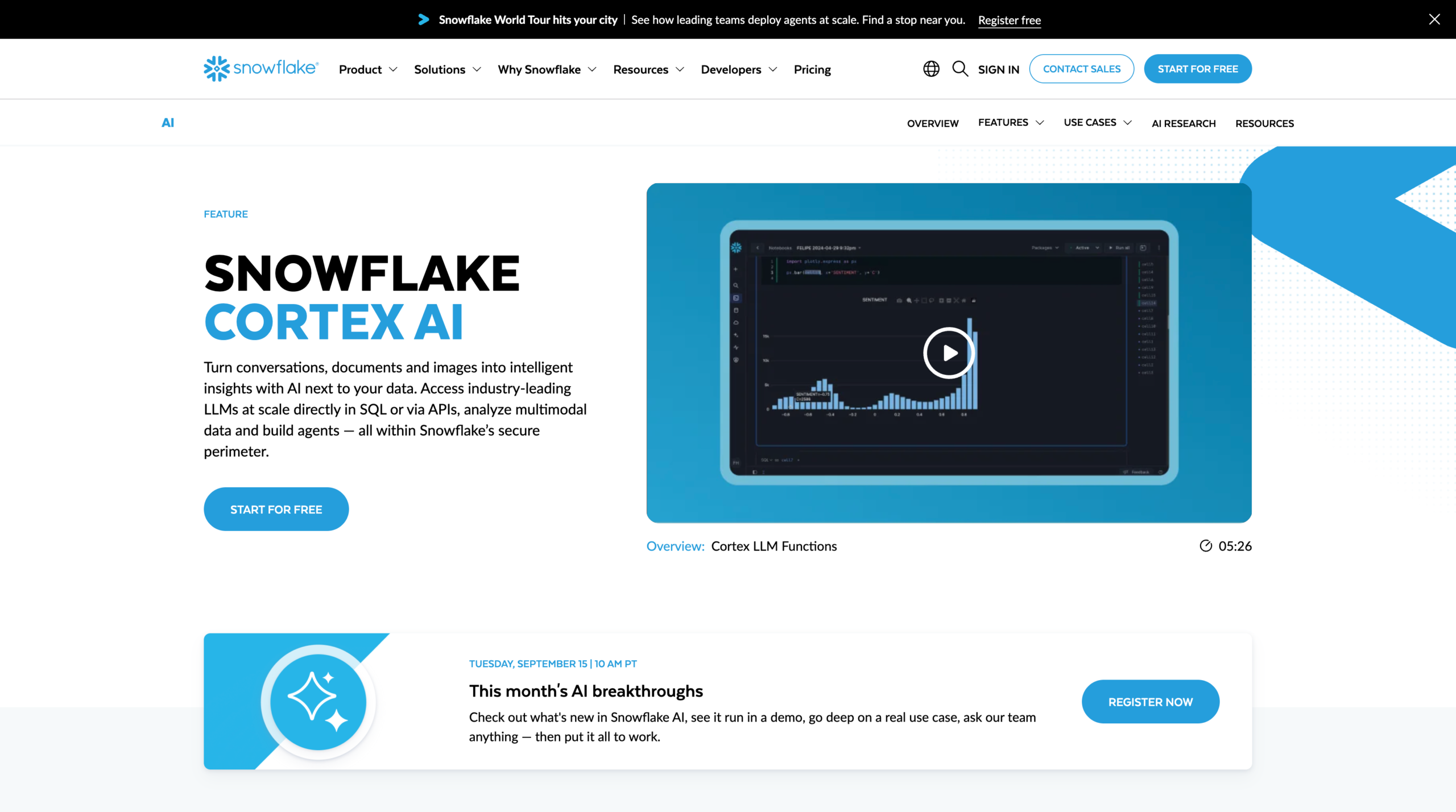 Snowflake Cortex AI