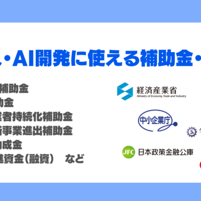 AI導入・開発に使える補助金・助成金とは？違いや申請する際の注意点、手順を徹底解説【2025年最新版】