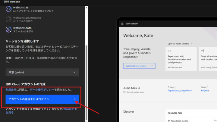 IBMのプラットフォーム経由での利用