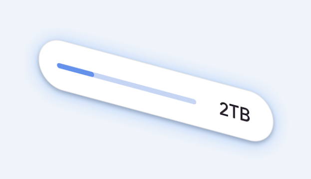 >2TBのGoogleストレージ<