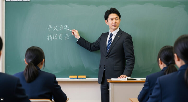 学校の授業風景を生成して比較