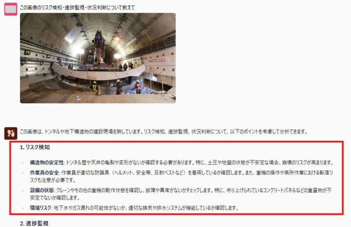 画像からの状況把握・リスク分析
