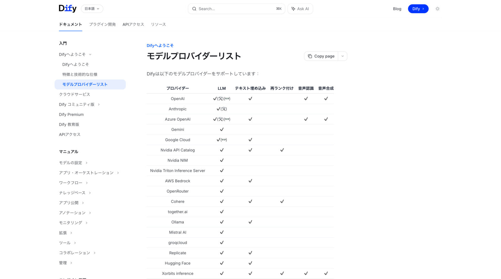 LLMプロバイダー