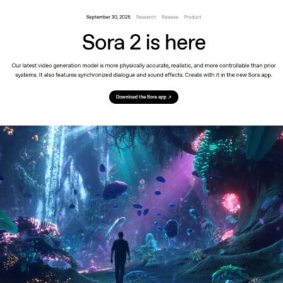 OpenAIが動画生成AI「Sora 2」を公開、物理法則の正確な再現と音声同期機能を実装した次世代モデル