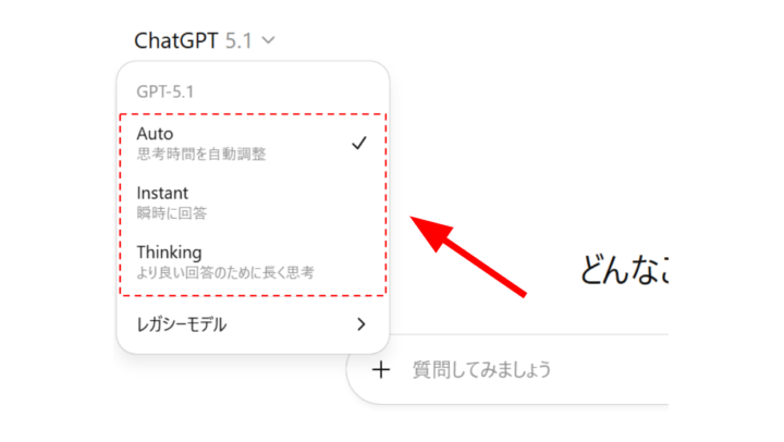 GPT-5.1の提供モデルの種類