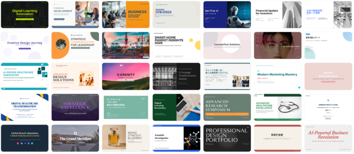 公式テンプレートと自社特化テンプレートの活用